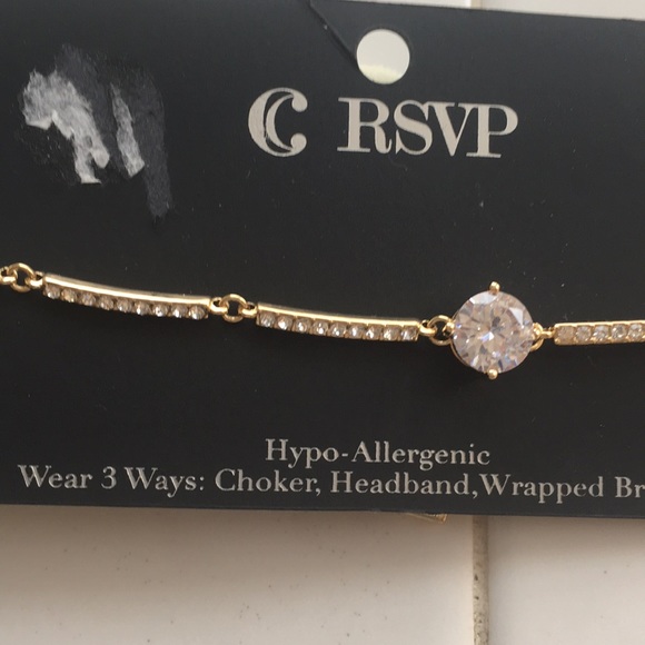 Charming Charlie 3 way rhinestone Choker - Picture 2 of 4